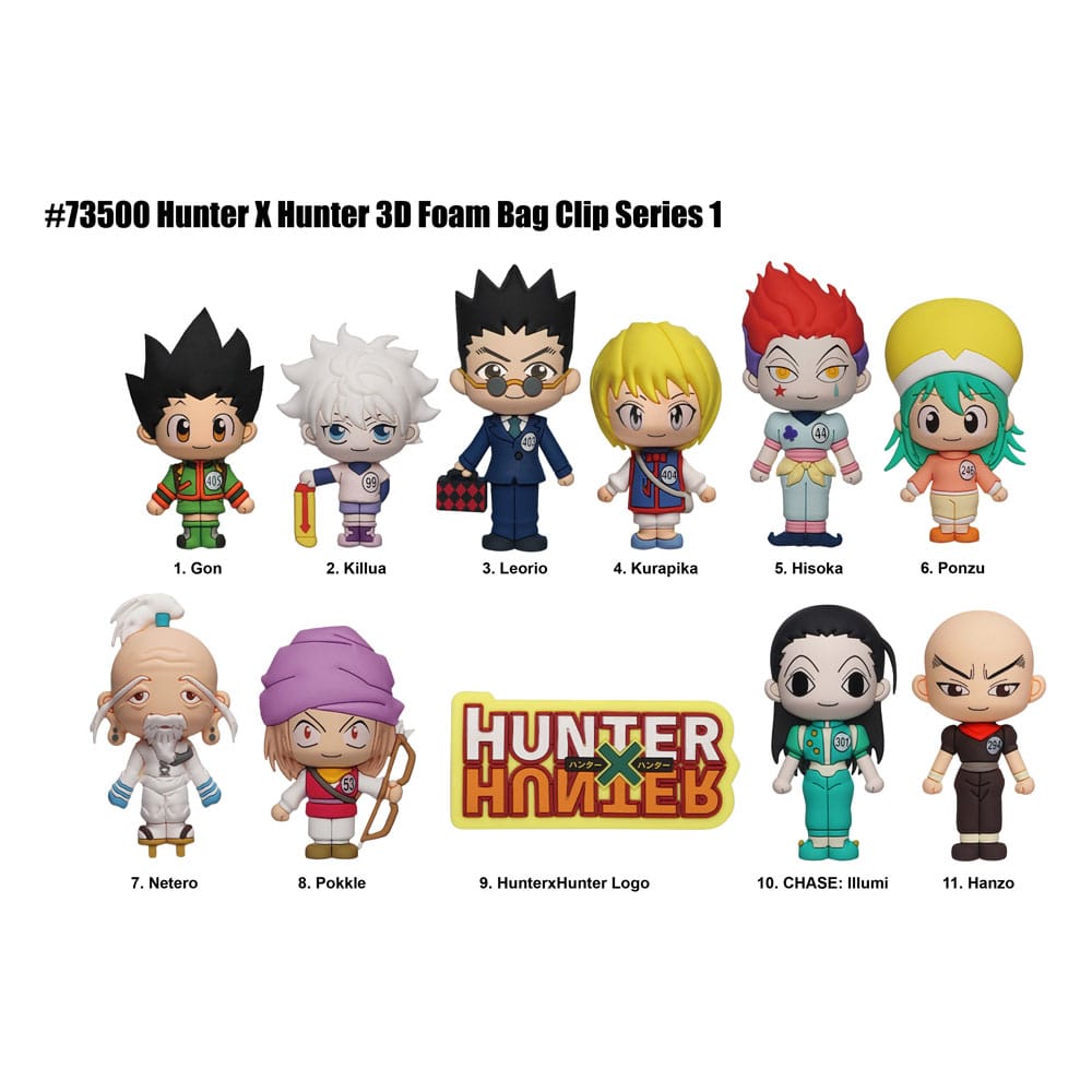 Hunter x Hunter 3D présentoir porte-clés sac à dos Série 1 (24)