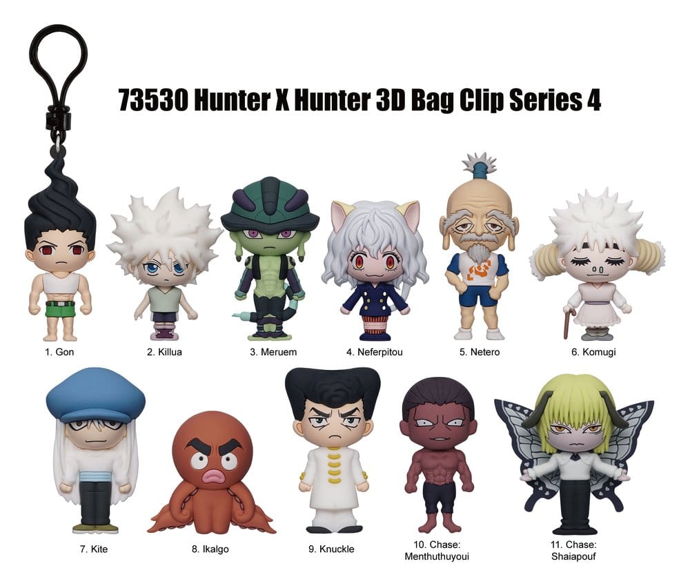 Hunter x Hunter Blind Bag présentoir porte-clés 3D en PVC série 4 (24)