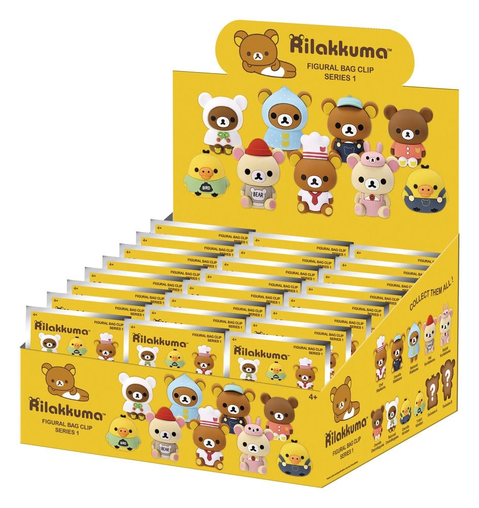 Rilakkuma 3D porte-clés en PVC série 1 Blind Bag Display (24)