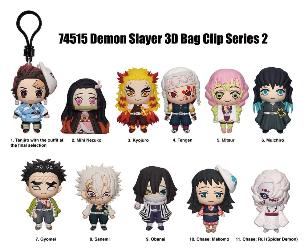 Demon Slayer: Kimetsu no Yaiba présentoir porte-clés sac à dos Series 2 (24)