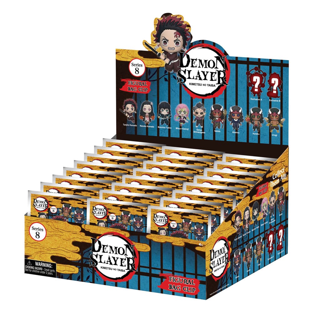 Demon Slayer Season 3 3D présentoir porte-clés sac à dos Série 8 (24)