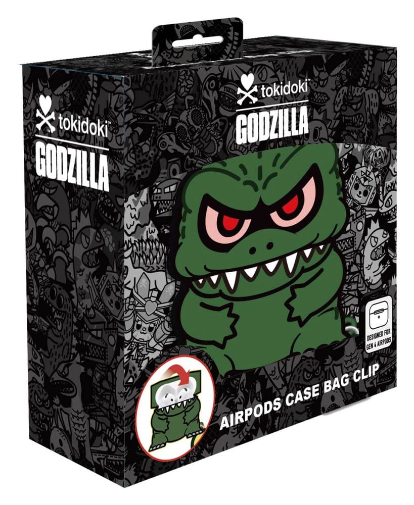 Godzilla x Tokidoki porte-clés étui pour Airpods en mousse 3D Présentoir (12)