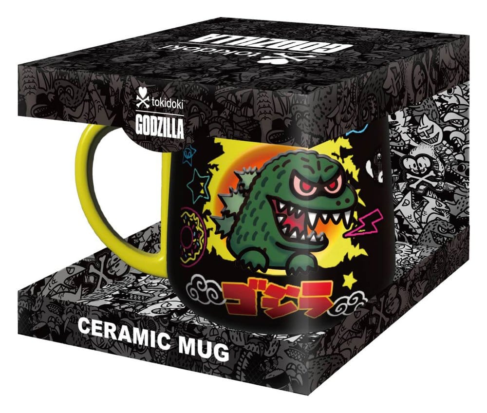 Tokidoki x Godzilla mug 2D Relief Figural
