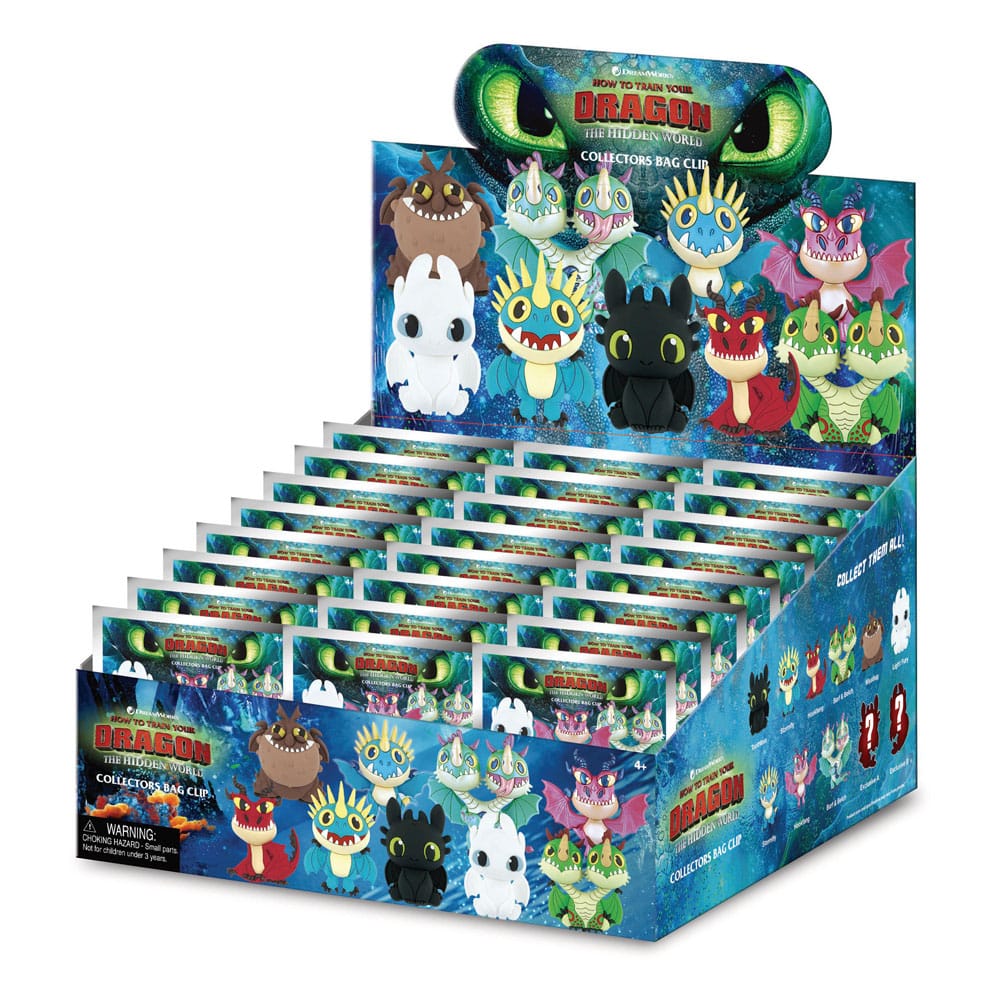 Dragons présentoir porte-clés sac à dos 3D Series 1 (24)