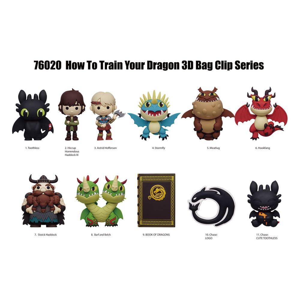 How to train your Dragon présentoir porte-clés sac à dos 3D 2025 Movie (24)