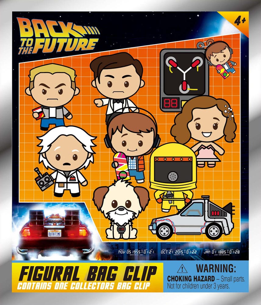 Retour vers le futur présentoir porte-clés sac à dos 3D 40th Anniversary Series 1 (24)