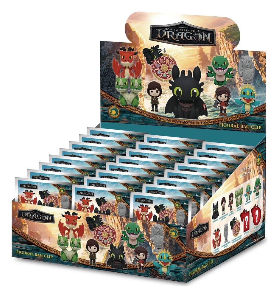 Dragons 3D porte-clés en PVC série 2 présentoir (24)