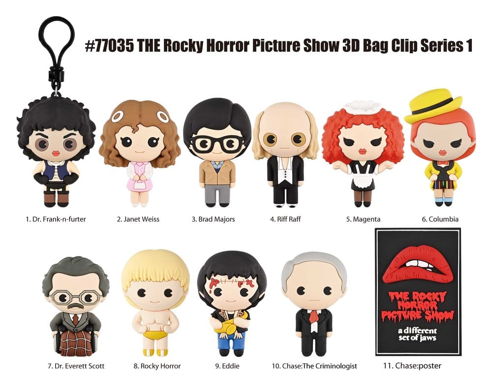 The Rocky Horror Picture Show Blind Bag présentoir porte-clés 3D en PVC série 1 (24)