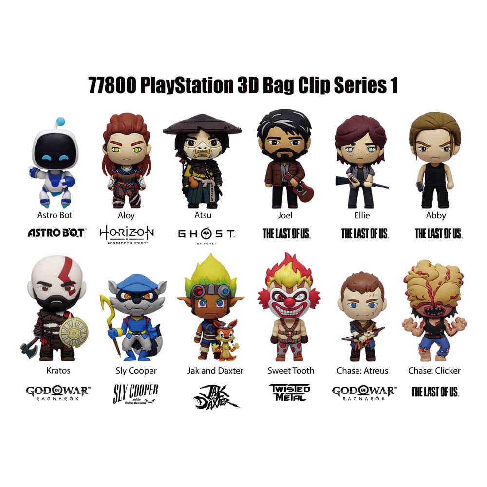 Playstation 3D présentoir porte-clés sac à dos Série 1 (24)