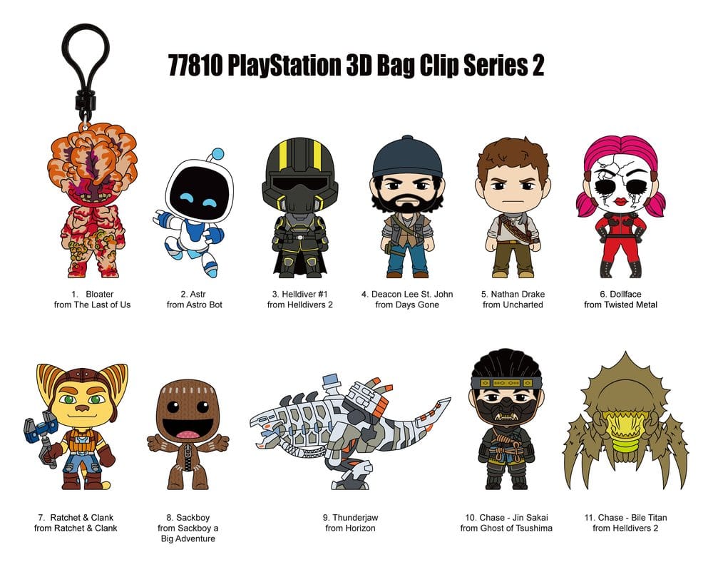 Sony PlayStation 3D porte-clés en PVC série 2 présentoir (24)