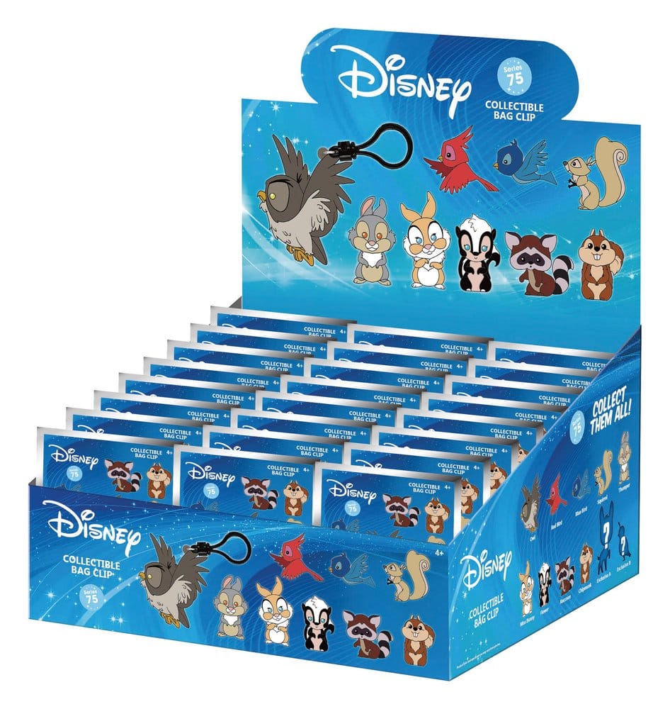 Disney 3D porte-clés en PVC Personnages de la Forêt série 76 présentoir (24)