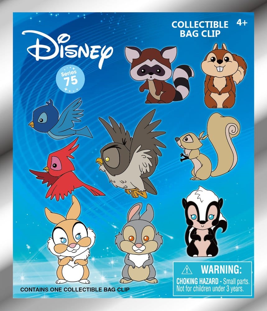 Disney 3D porte-clés en PVC Personnages de la Forêt série 76 présentoir (24)