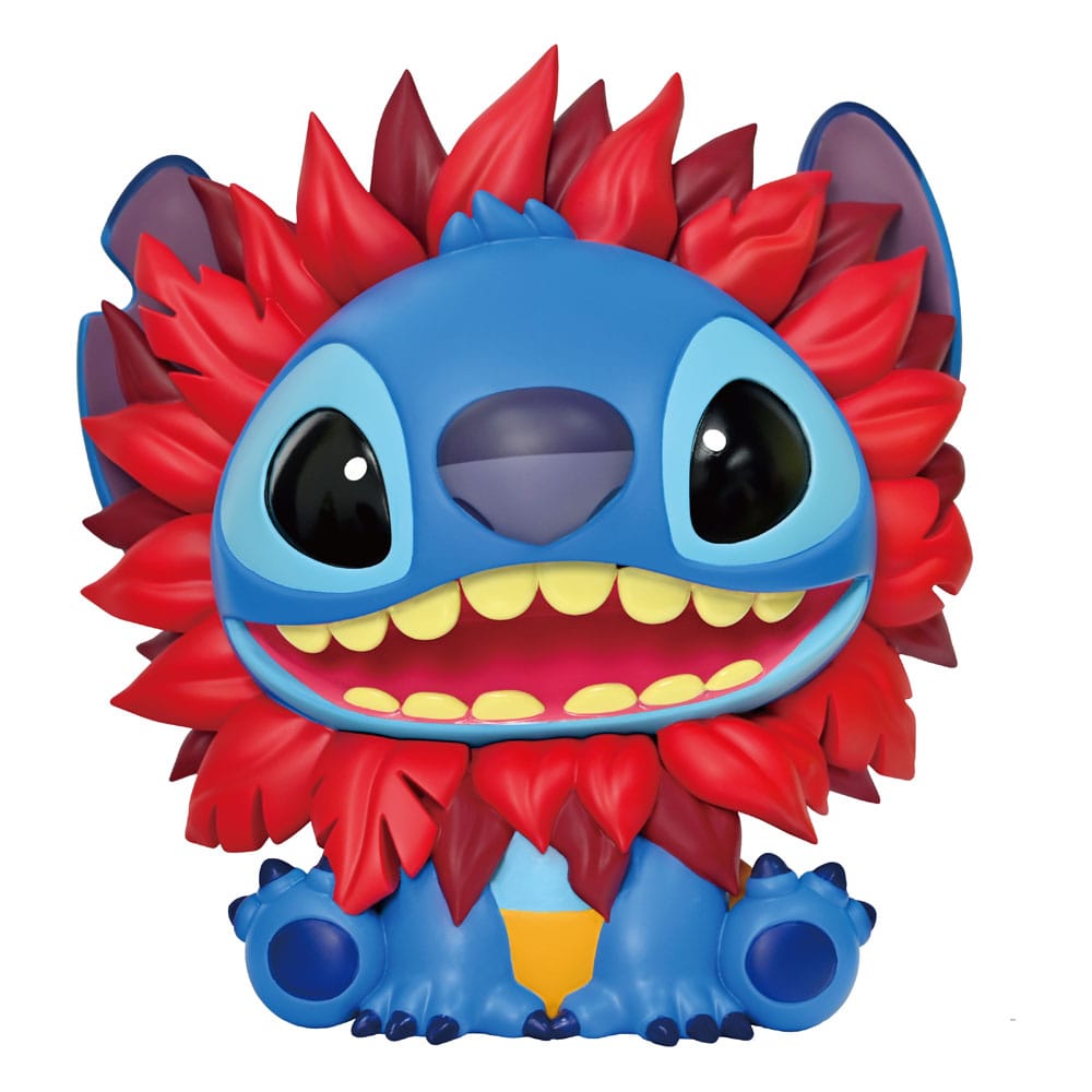 Le Roi lion - Tirelire Stitch en costume du Roi lion en PVC