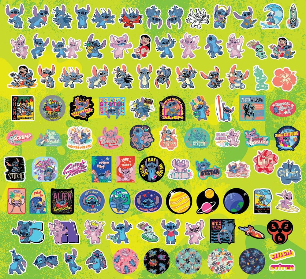 Lilo et Stitch Assortiment Set d'autocollants 100 pièces (20)