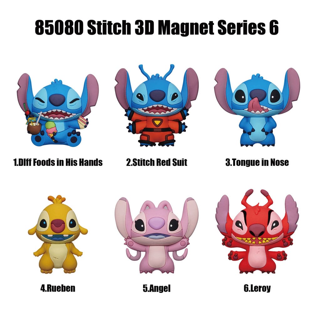 Lilo & Stitch Blind Pack présentoir aimants 3D Stitch Series 6 (12)