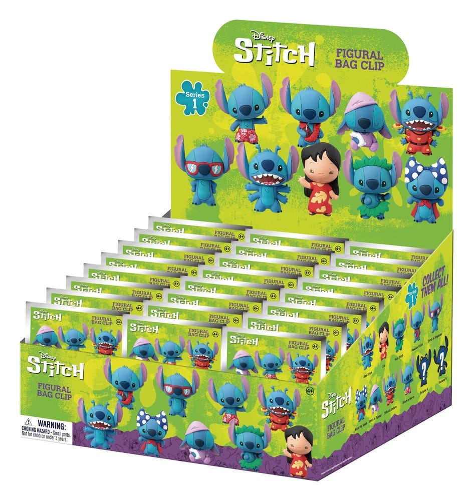 Lilo et Stitch 3D porte-clés en PVC série 1 présentoir (24)
