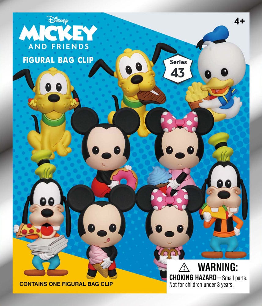 Mickey & Friends présentoir porte-clés sac à dos 3D Mickey & Friends with Food seriés 43 (24)