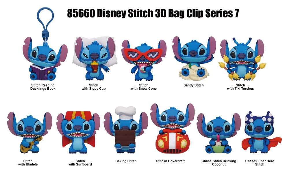 Lilo & Stitch présentoir porte-clés sac à dos 3D Series 7 (24)