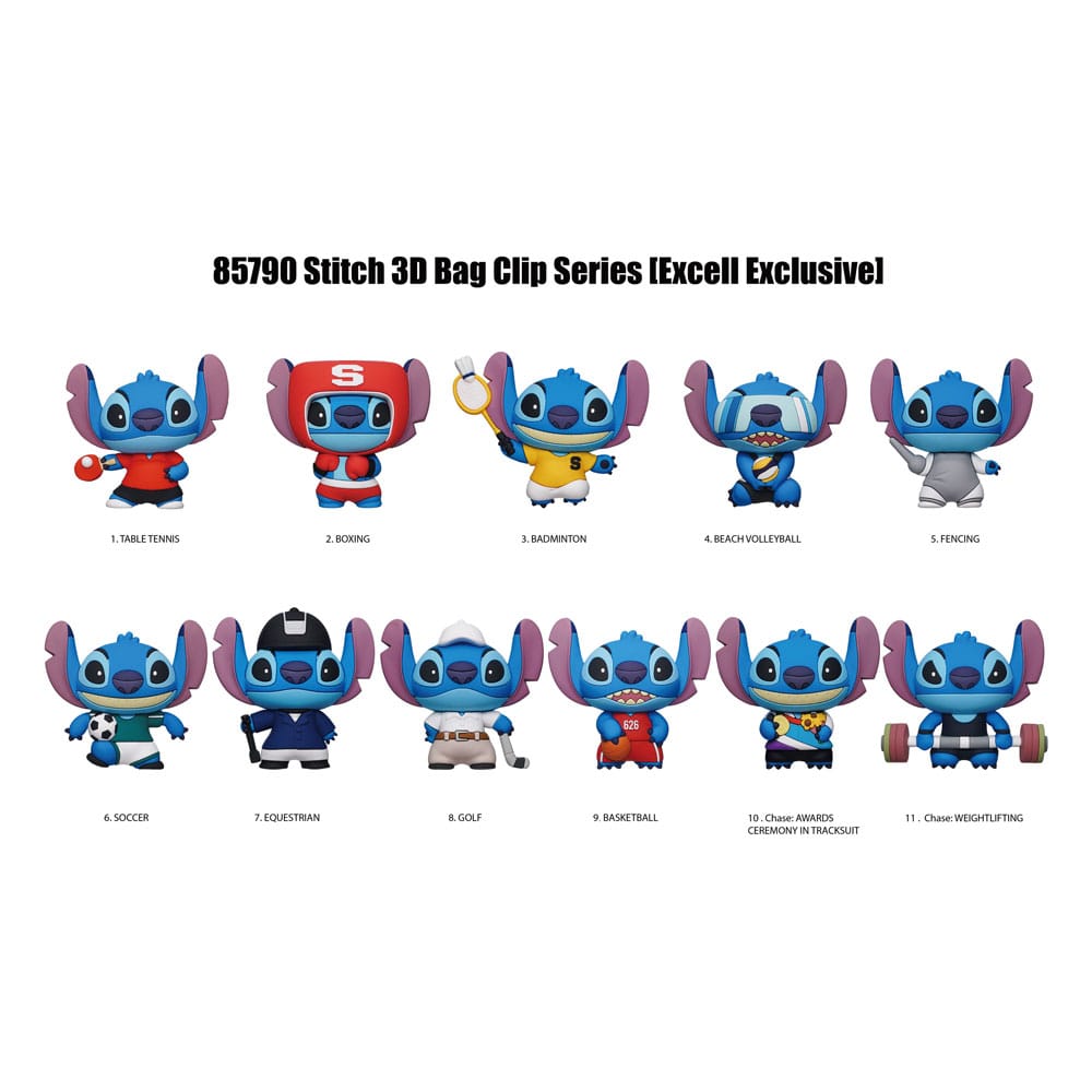 Lilo et Stitch présentoir porte-clés sac à dos 3D Series 1 Sport (24)