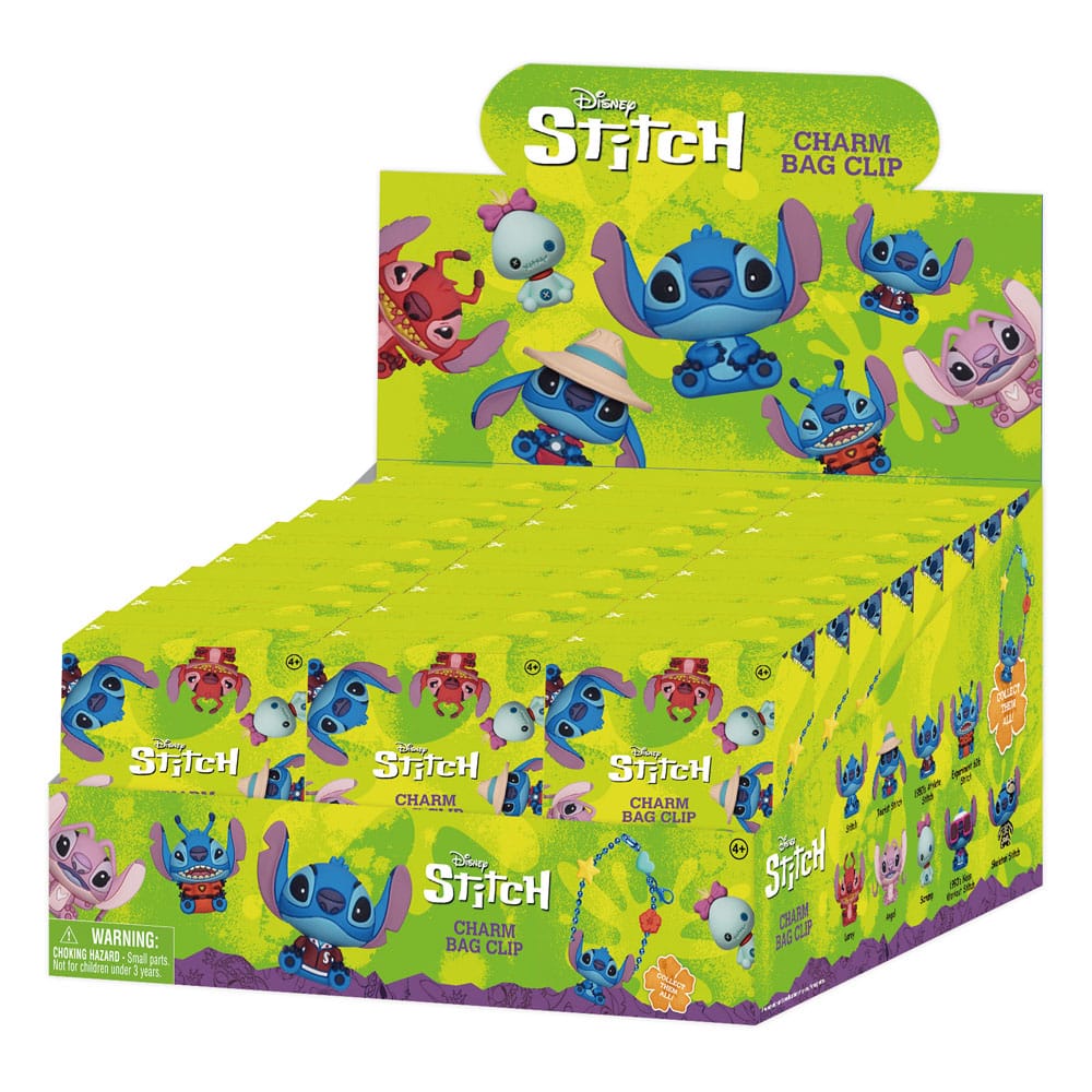 Lilo & Stitch présentoir porte-clés sac à dos 3DStitch Charm (24)