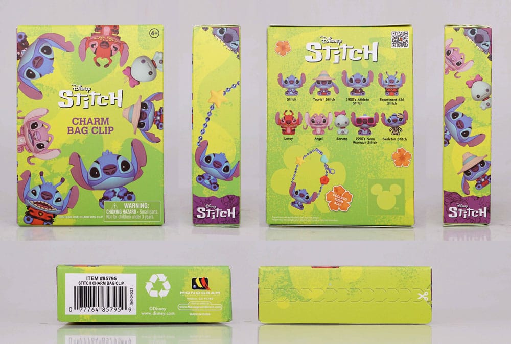 Lilo & Stitch présentoir porte-clés sac à dos 3DStitch Charm (24)