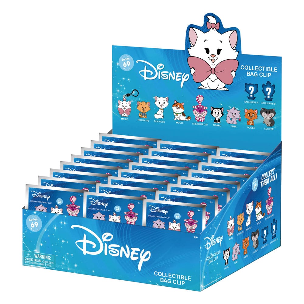 Disney chats 3D présentoir porte-clés sac à dos série 69 (24)
