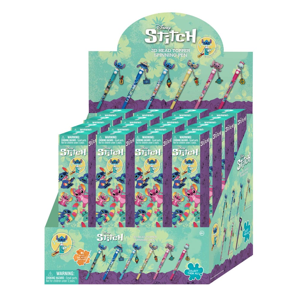 Lilo & Stitch  3D Head Topper Spinning Pen Stitch présentoir (12)