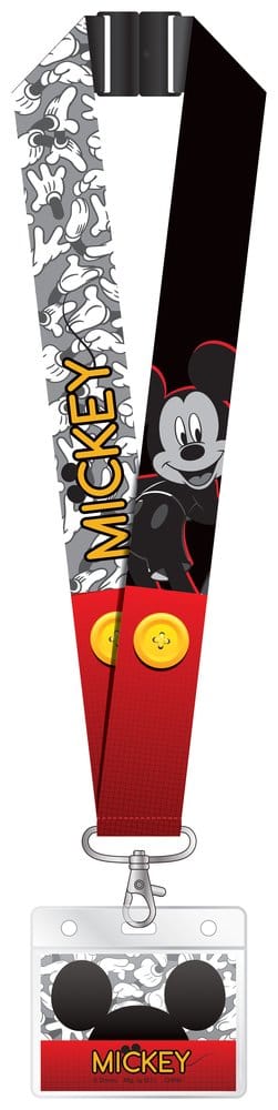 Mickey Mouse Lanière de luxe avec porte-cartes Mickey