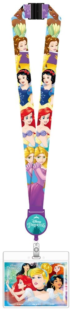 Disney Princess Lanière de luxe avec porte-cartes Rétractable