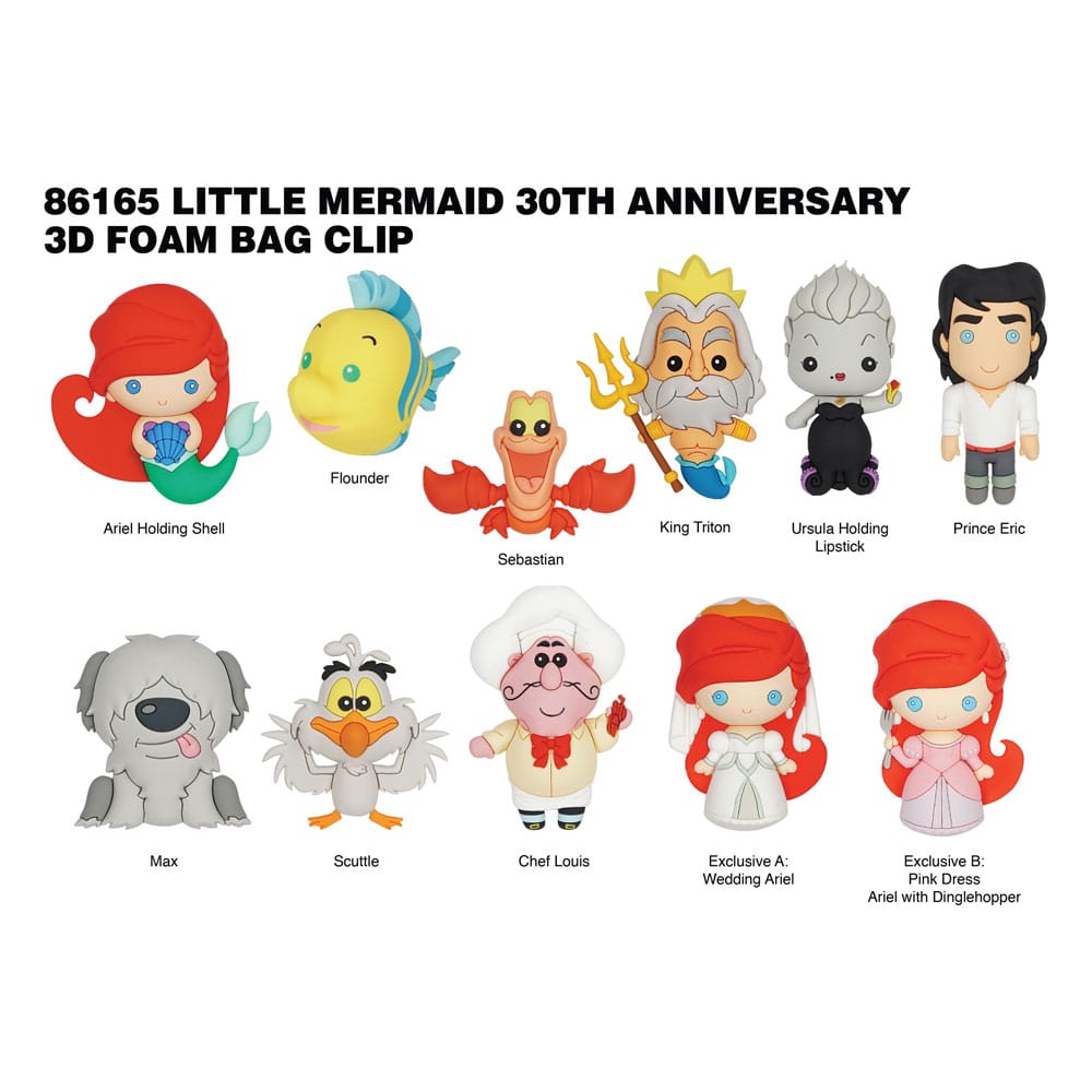 La petite Sirène présentoir porte-clés sac à dos 3D Series 1 (24)