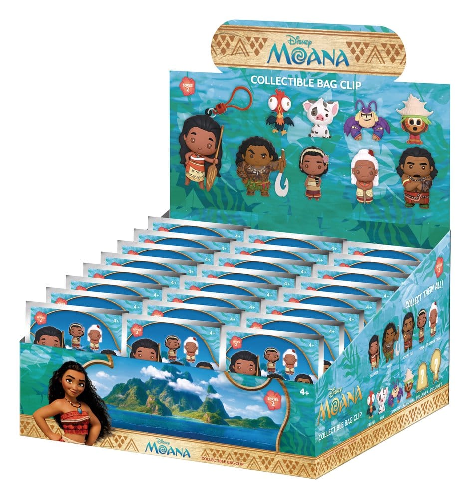Vaiana, la légende du bout du monde 3D porte-clés en PVC série 2 présentoir (24)