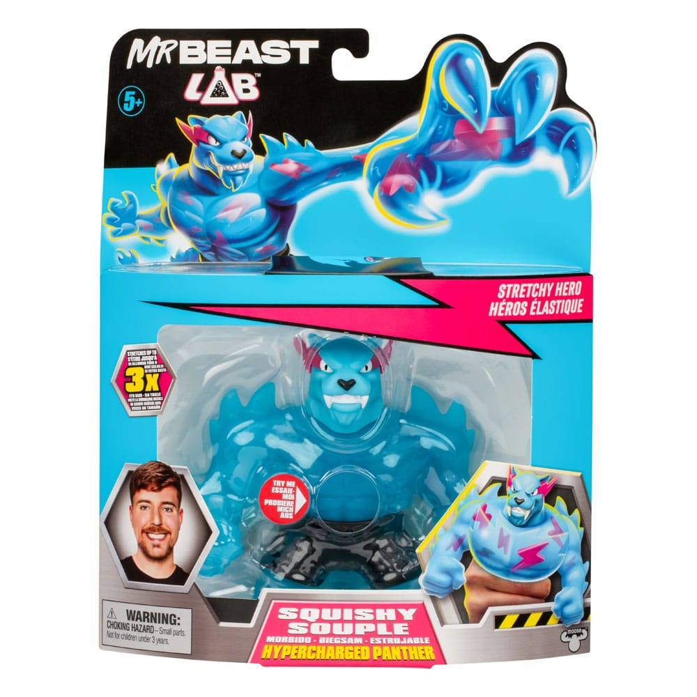 Mr. Beast Lab Goo Jit Zu figurine extensible Hypercharged Panther 11 cm