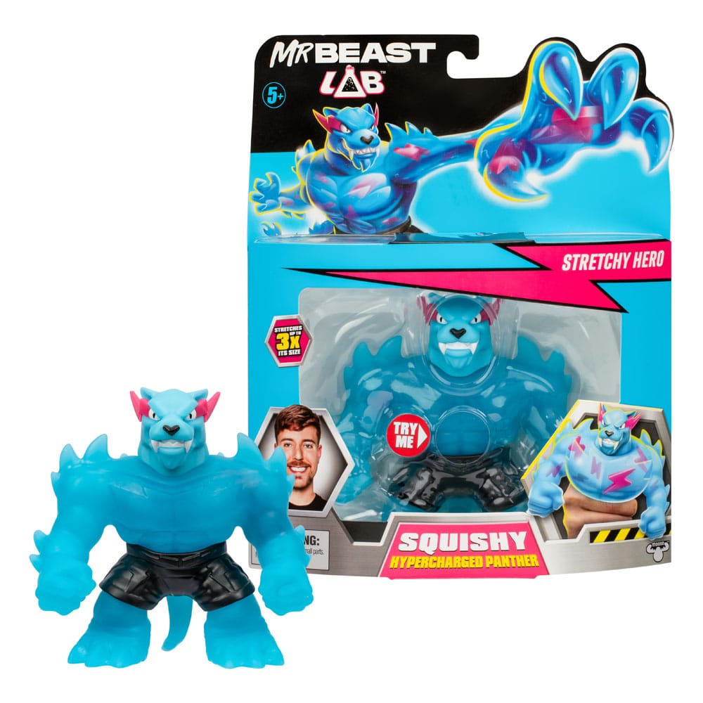 Mr. Beast Lab Goo Jit Zu figurine extensible Hypercharged Panther 11 cm