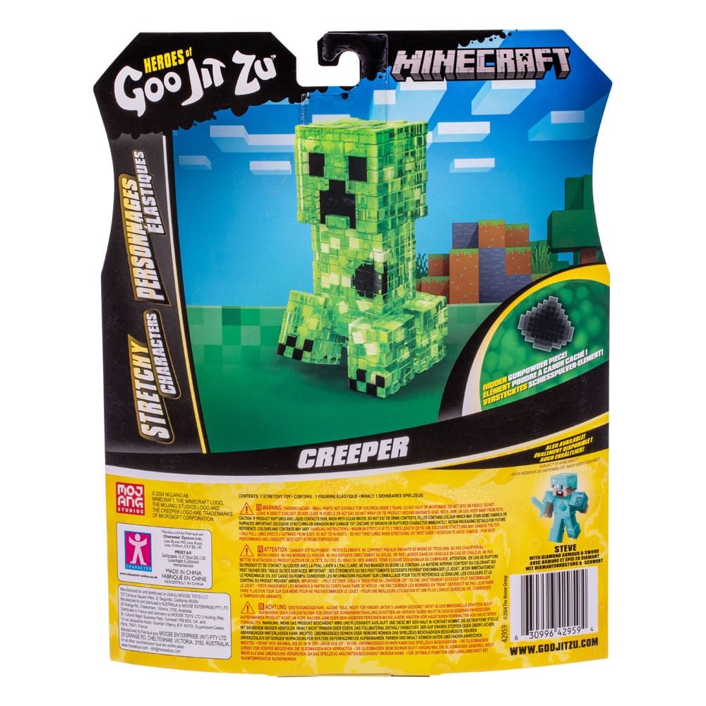 Minecraft Heroes of Goo Jit Zu Meteor Madness figurine extensible Creeper 12 cm