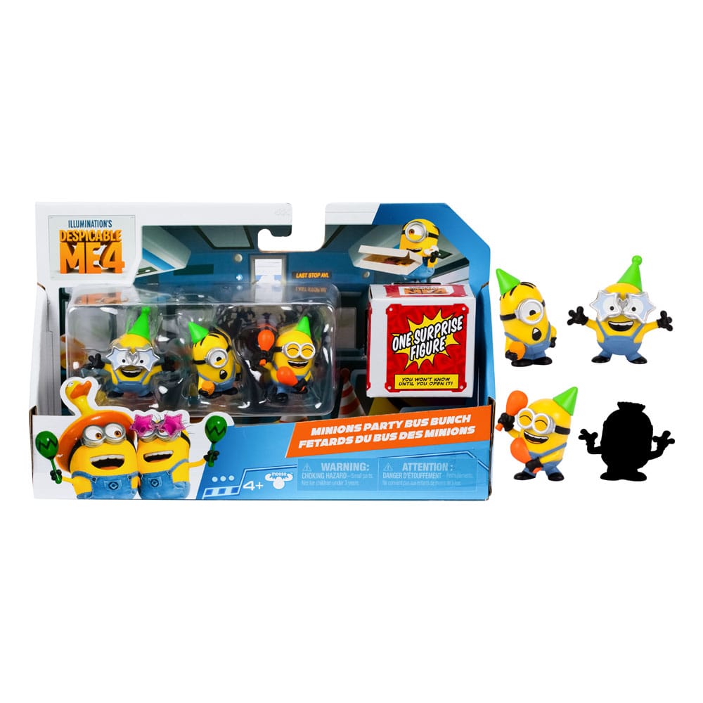 Moi, moche et méchant pack 4 figures Party Bus 5 cm