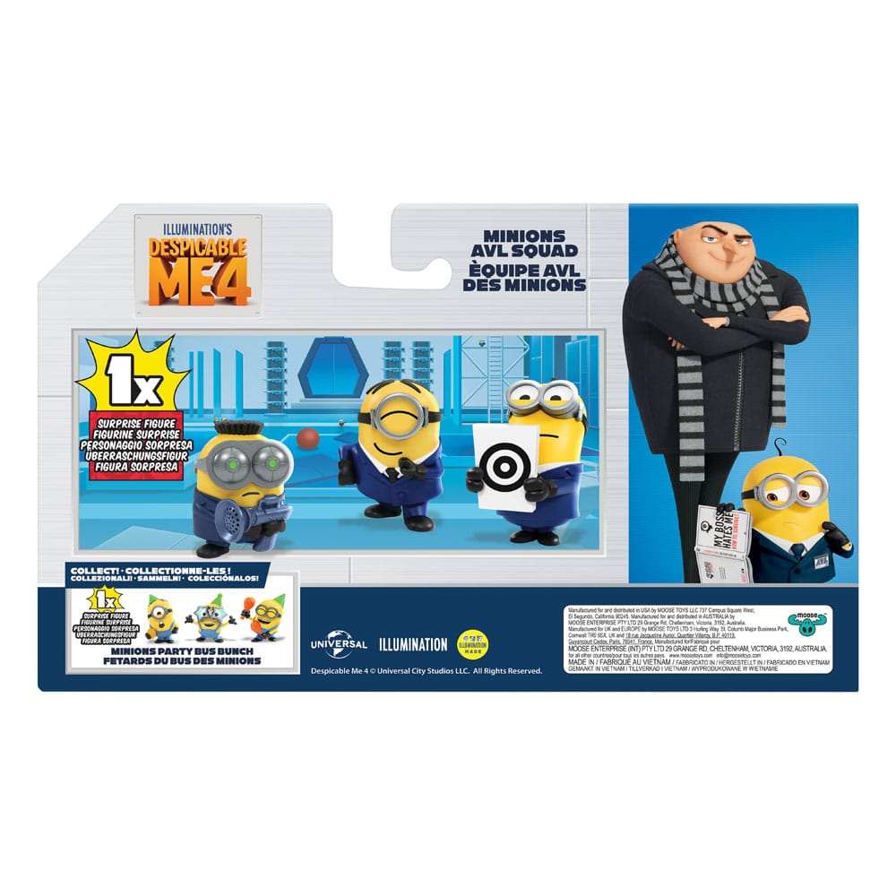 Moi, moche et méchant 4 pack 4 figures AVL 5 cm