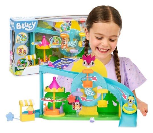 Bluey playset parc d'attractions