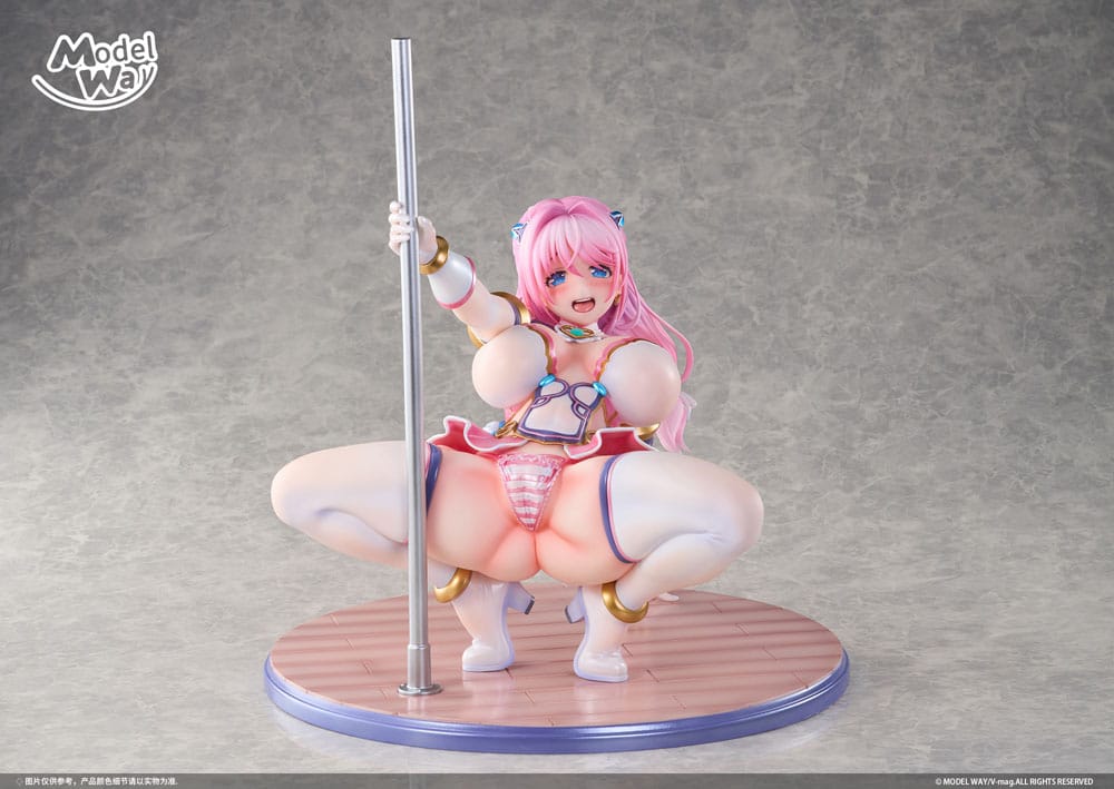 Pet angel cheerly pink statuette PVC 1/4 Momoka Sakuraba 31 cm