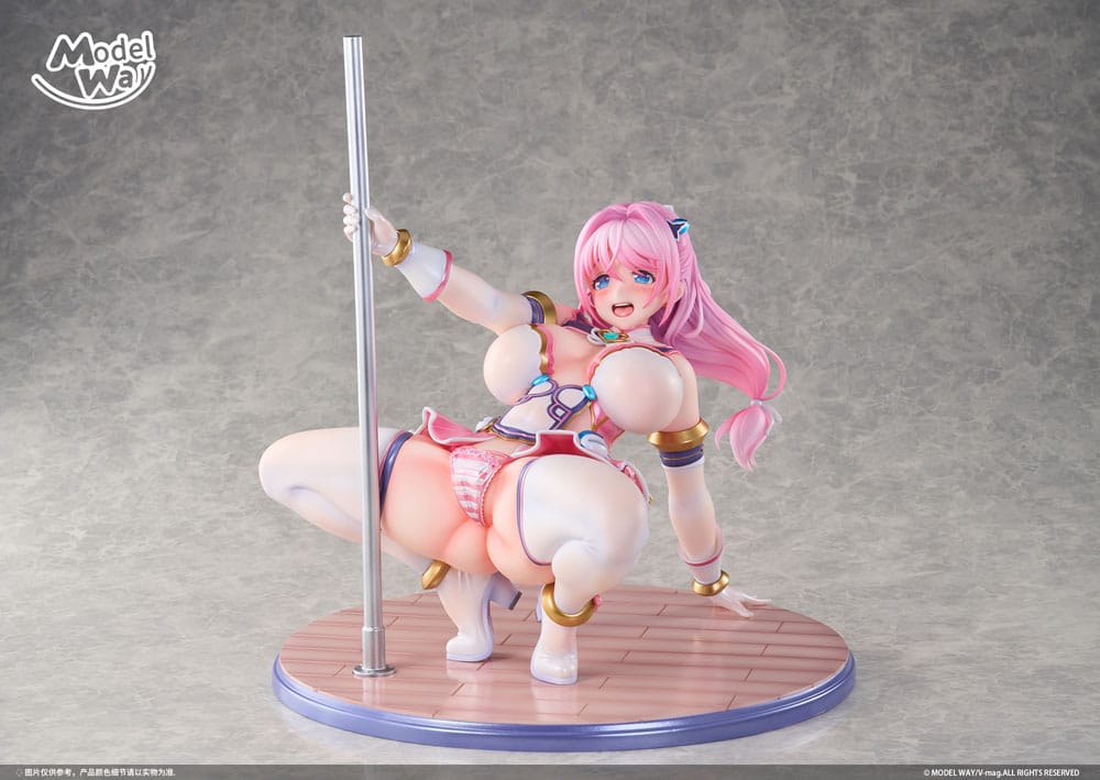 Pet angel cheerly pink statuette PVC 1/4 Momoka Sakuraba 31 cm