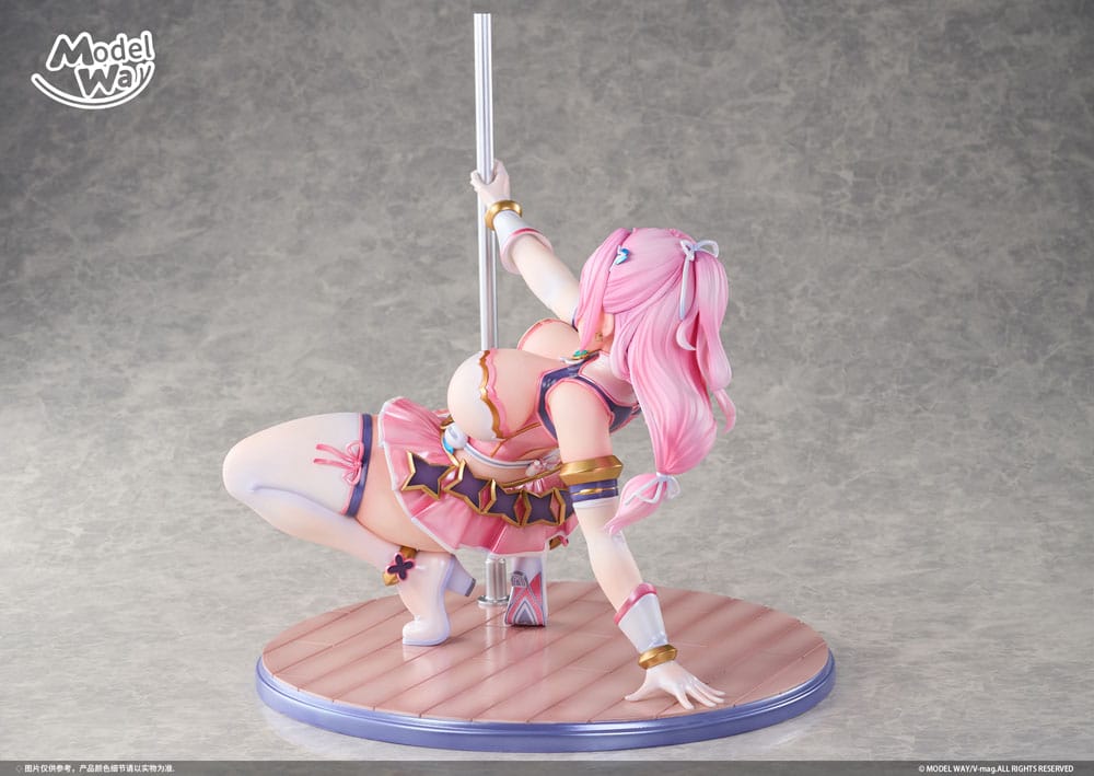 Pet angel cheerly pink statuette PVC 1/4 Momoka Sakuraba 31 cm