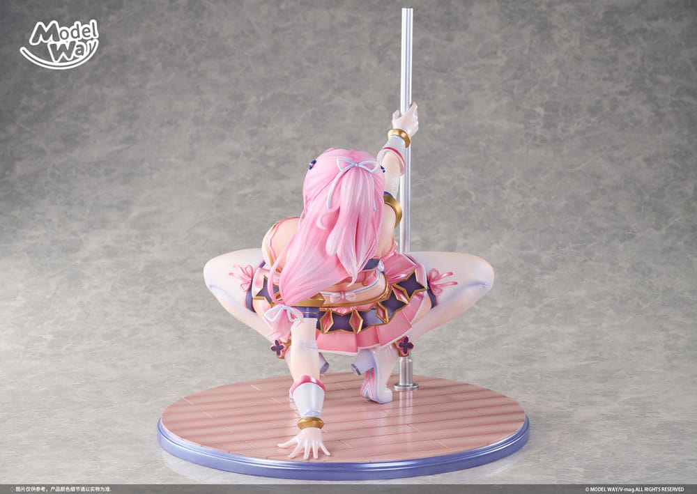 Pet angel cheerly pink statuette PVC 1/4 Momoka Sakuraba 31 cm