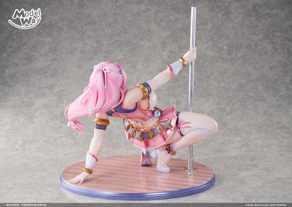 Pet angel cheerly pink statuette PVC 1/4 Momoka Sakuraba 31 cm