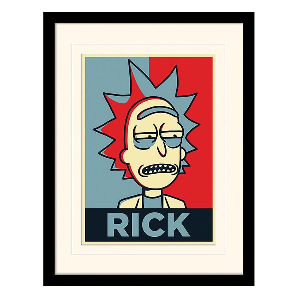 Rick and Morty poster encadré Collector Print Rick Campaign (white background)