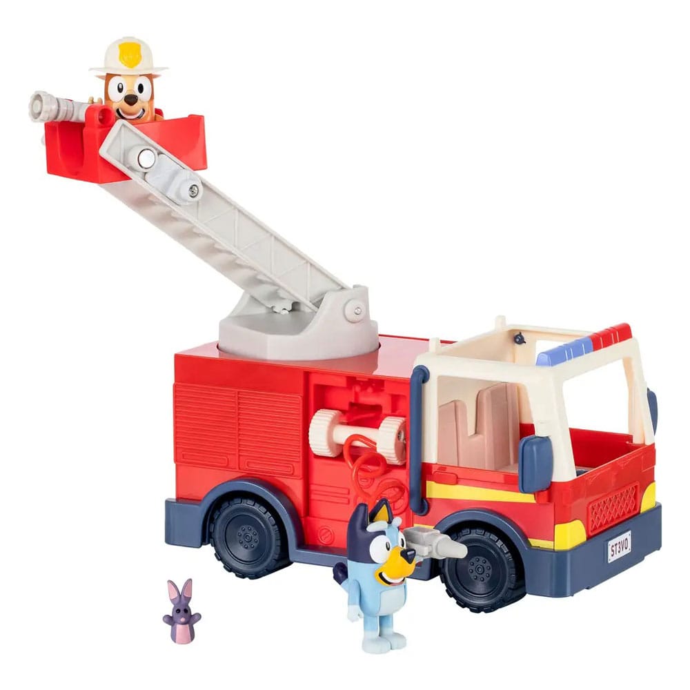 Bluey Set de jeu mini-figurines Bluey Camion de pompiers