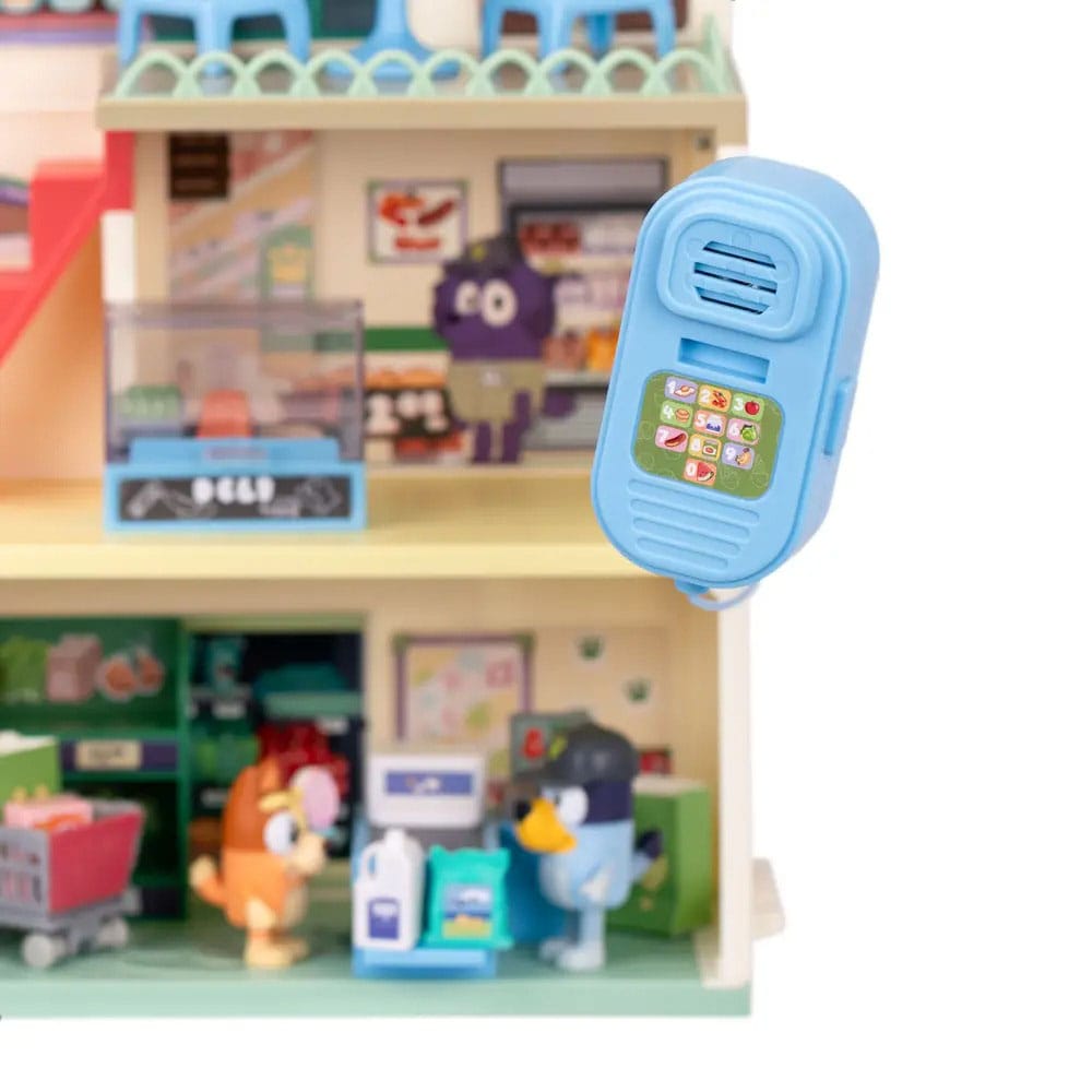 Bluey Set de jeu mini-figurines Bluey Let's Play Chef Supermarché