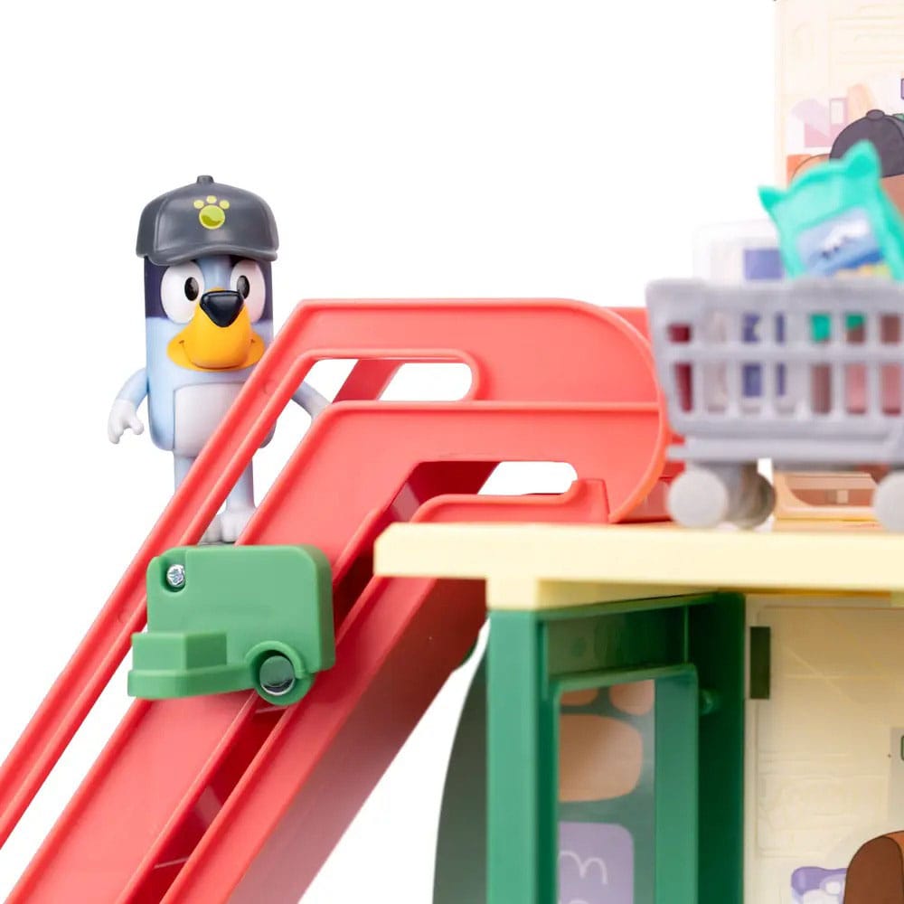 Bluey Set de jeu mini-figurines Bluey Let's Play Chef Supermarché
