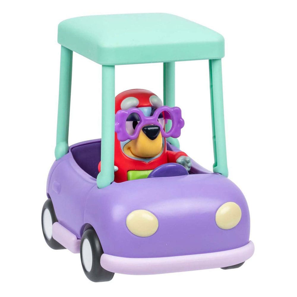 Bluey Set de jeu mini-figurines Janet & La voiture de grand-mère.
