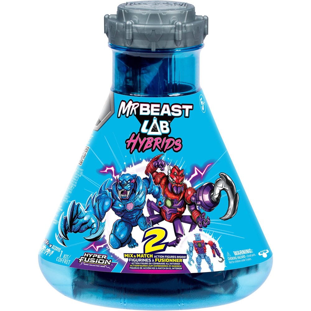Mr. Beast Lab Hybrids Series 2 mini-figurines Pack de 2 Spider vs Energy Panther 11 cm