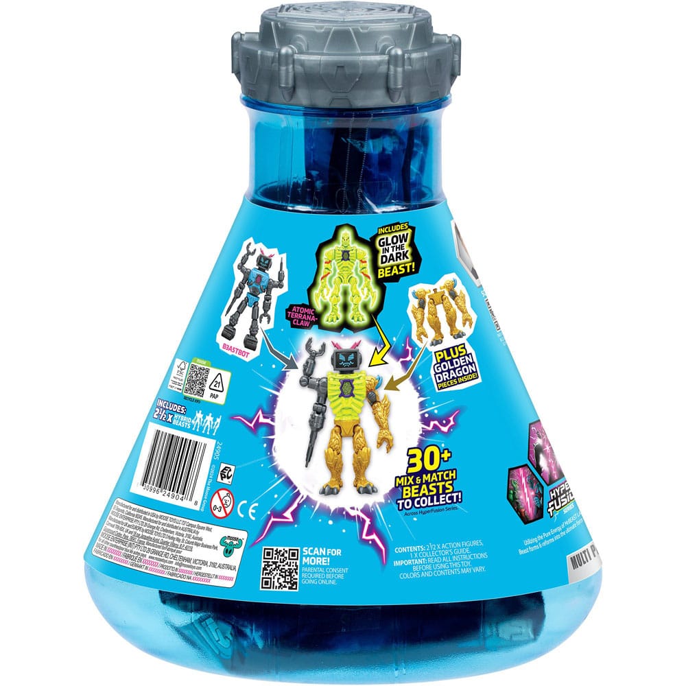 Mr. Beast Lab Hybrids Series 2 mini-figurines Pack de 2 Lab-Bot vs Gid Skeleton 11 cm