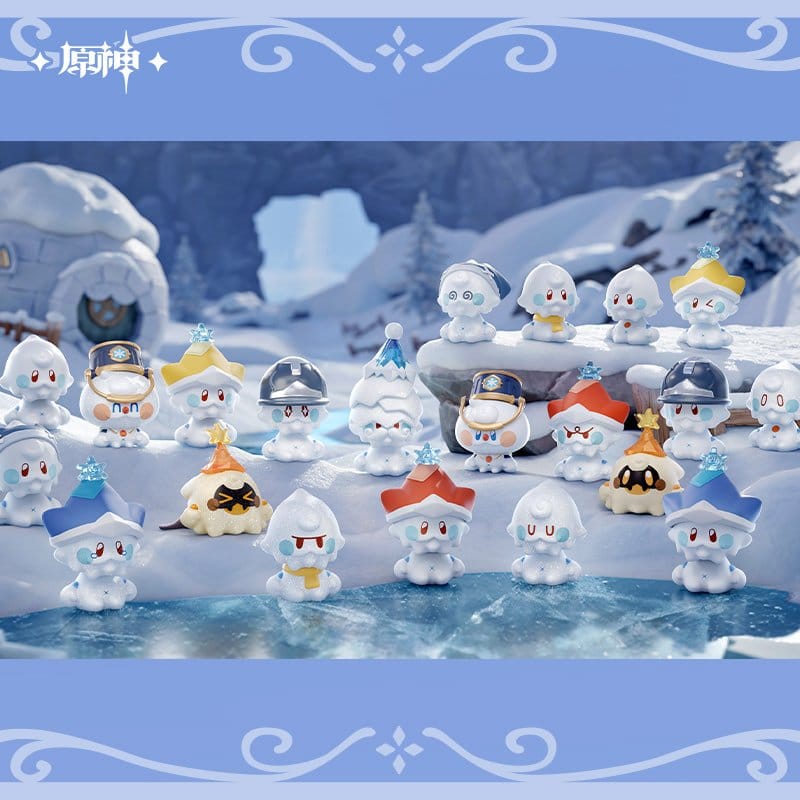 Genshin Impact Blind Box présentoir figurines mini PVC "Jack Frosts of Snezhnaya" Série 4-6 cm (20)